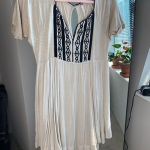 Embroidered free people tunic dress